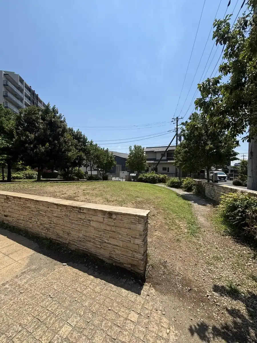 芝生の広場