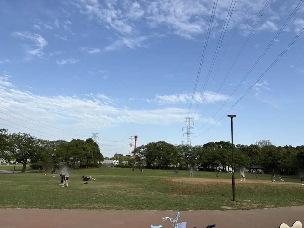 開放感のある広場