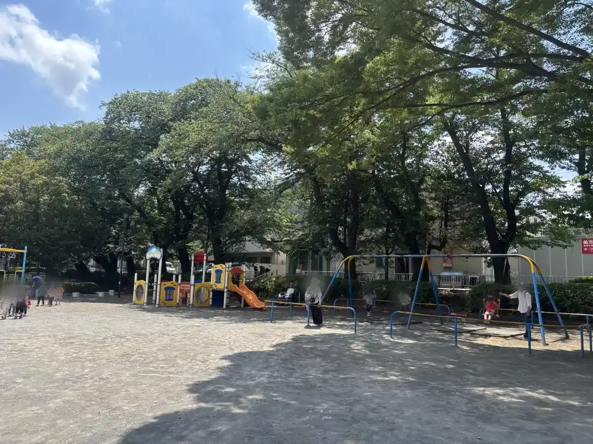 遊具エリアの全景