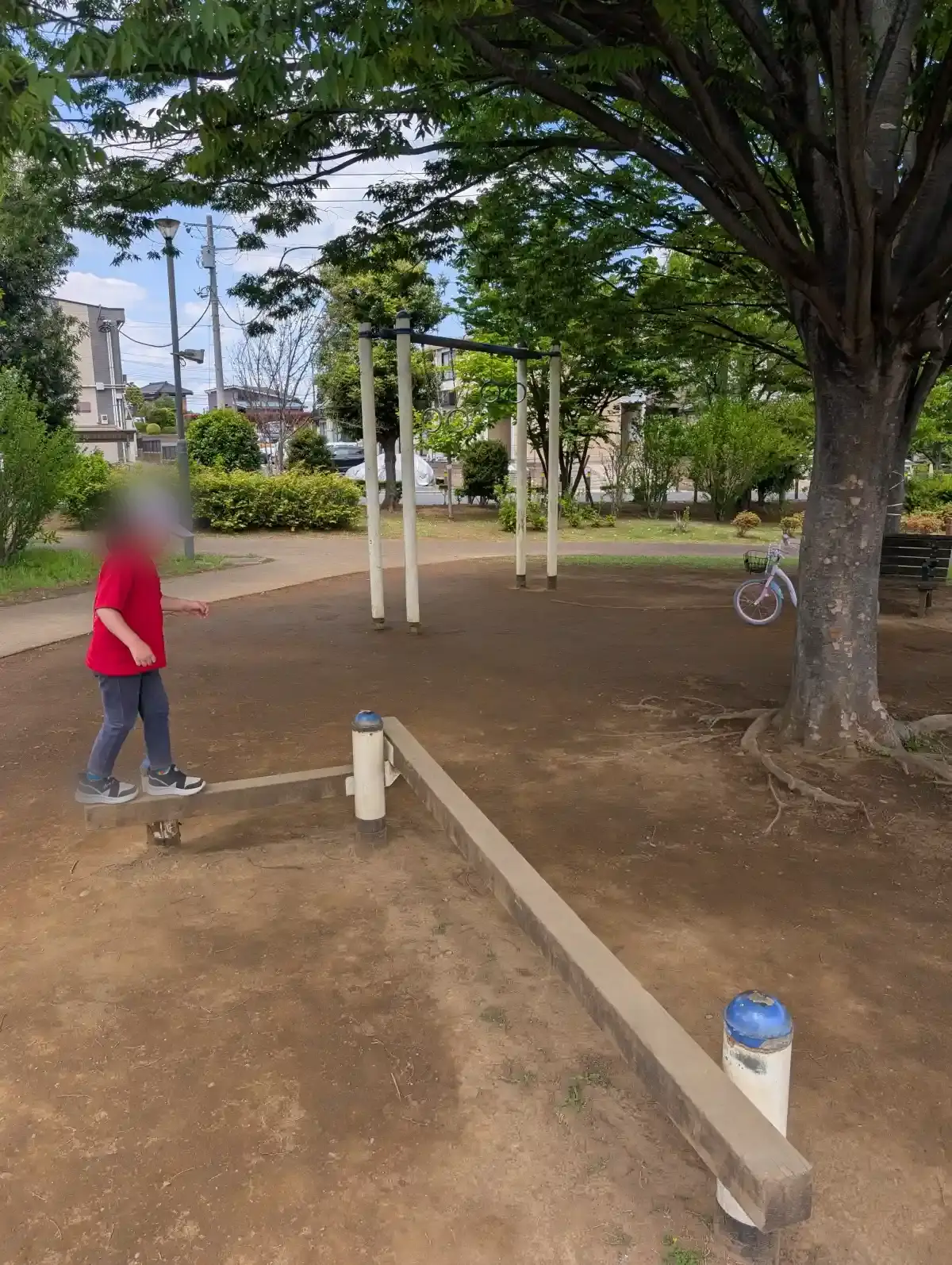 一本橋のような遊具