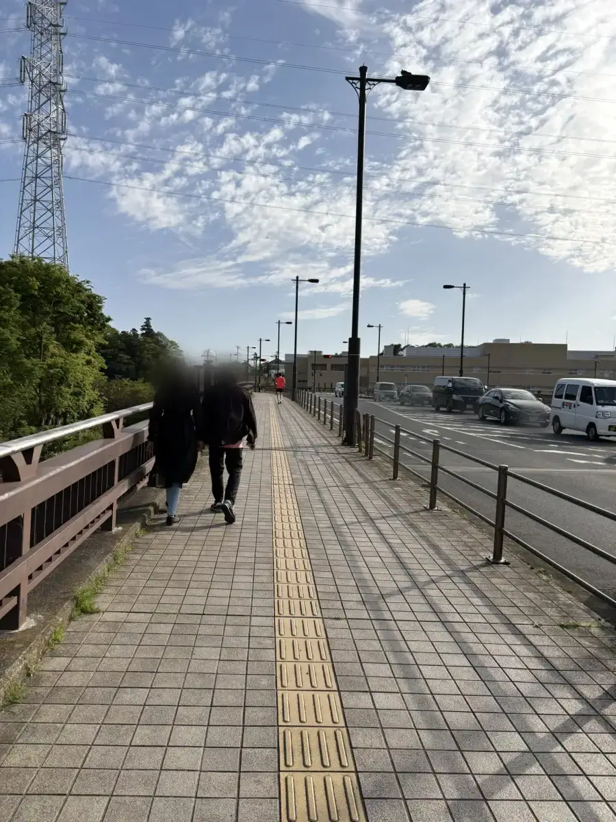 柏ふるさと公園へ向かう道