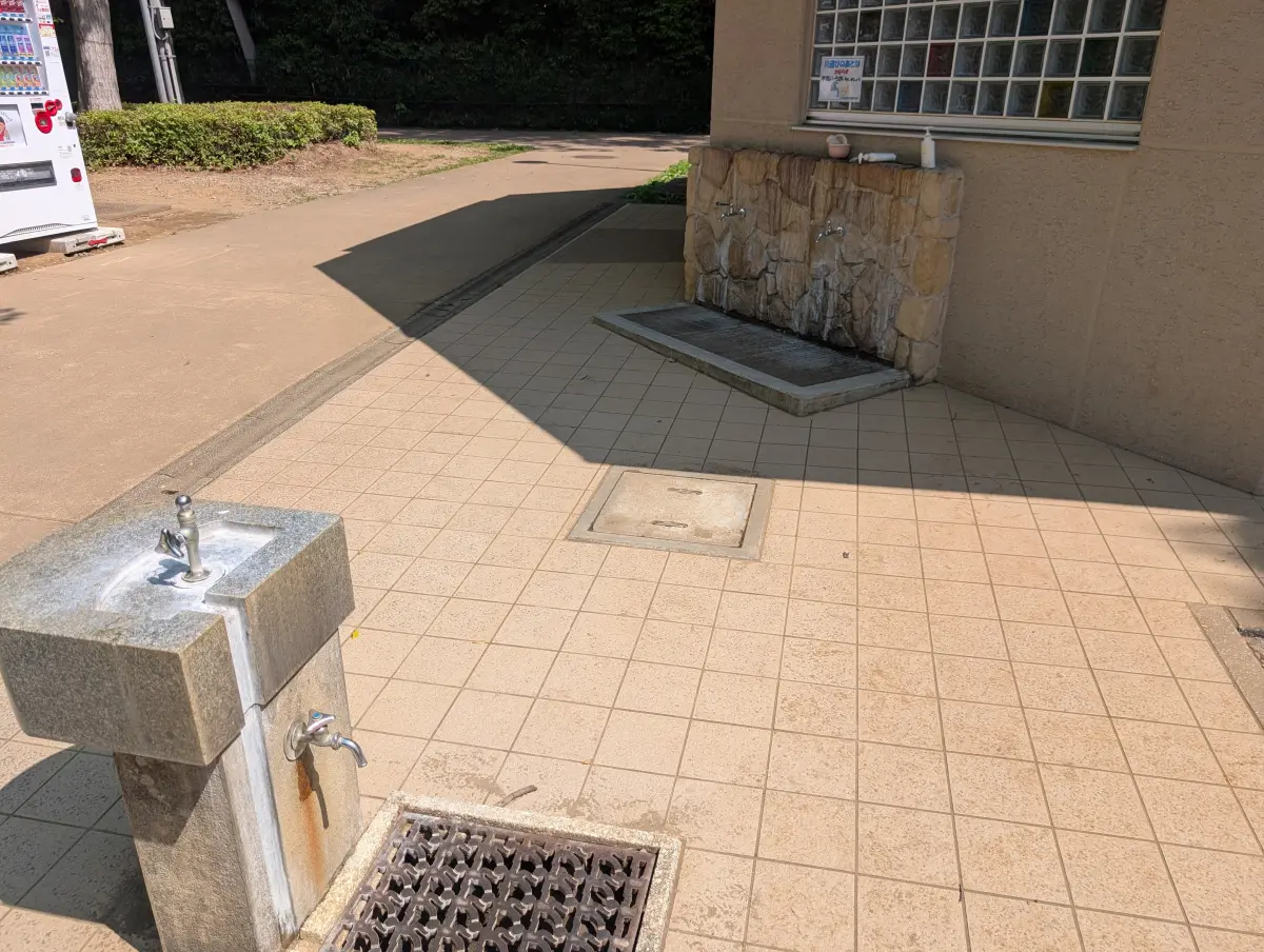 21世紀の森と広場のあそびのすみか近くの水道