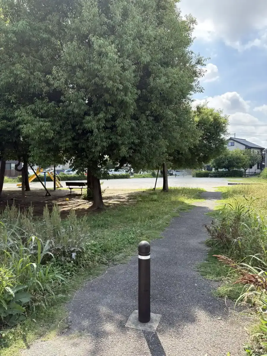 おおたかの森西1号公園の北西側入口